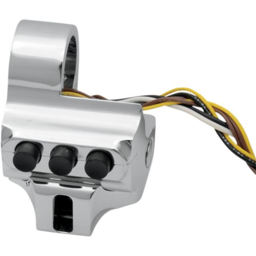 Performance Machine - Performance Machine Contour Cable Clutch 4-Button Switch Housing - Chrome - 0062-2044-CH