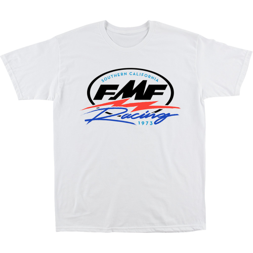 FMF Racing - FMF Racing Zip T-Shirt - SU24118907WHTMD - White - Medium