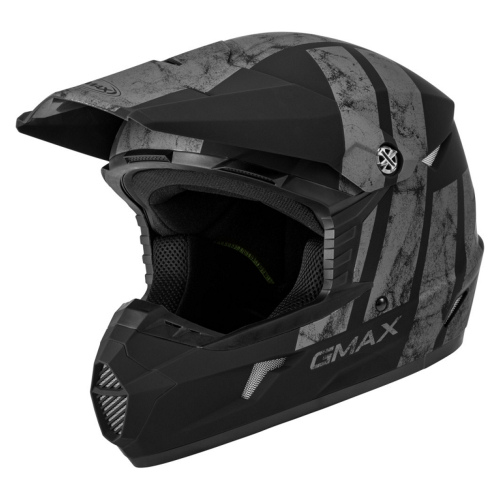 G-Max - G-Max MX-46Y Dominant Youth Helmet - G3464501 - Matte Black/Gray - Medium