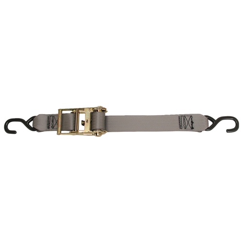 CargoBuckle - CargoBuckle Multipurpose Ratchet Strap Tie-Down w/S-Hooks - 2" x 15'