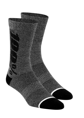 100% - 100% Rythym Socks - 24006-052-18 - Charcoal - Lg-XL
