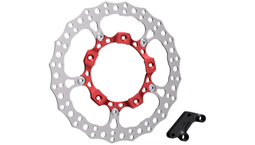 Arlen Ness - Arlen Ness Big Brake Full Floating Rotor Kit - Red - 300-007