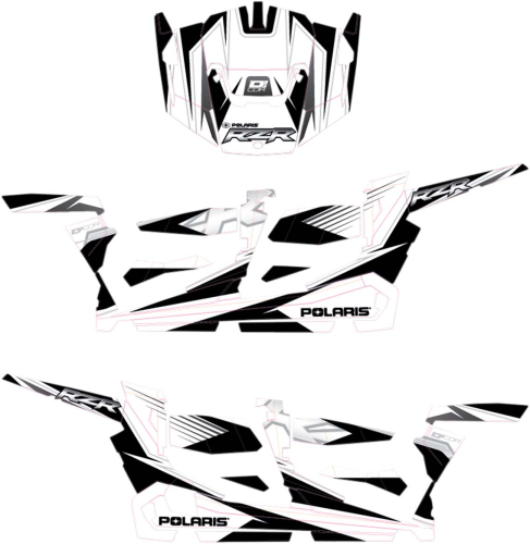 DCOR - DCOR Graphic Kit - White/Black/Silver - 20-60-111