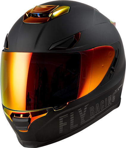 Fly Racing - Fly Racing Sentinel Recon Helmet - 73-8427M - Matte Black/Fire Chrome - Medium
