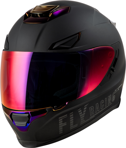Fly Racing - Fly Racing Sentinel Recon Helmet - 73-8429M - Matte Black/Charcoal Chrome - Medium