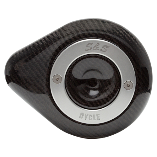 S&S Cycle - S&S Cycle Stealth Air Cleaner Covers - Teardrop - Carbon fiber - 170-0501