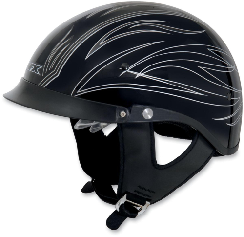 AFX - AFX FX-200 Pinstripe Helmet with Dual Inner Lens Beanie - 0103-0753 - Silver Pinstripe - Medium