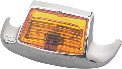 Drag Specialties - Drag Specialties Front Fender Tip Light - Light w/Amber Lens Replacement - 51-0636A-BC344