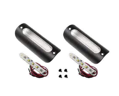 Cirius USA - Cirius USA LED Lights - Black Textured - White LED - 1.25X3.75BTW