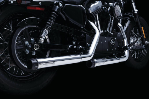 Kuryakyn - Kuryakyn Crusher Maverick 2.5in. Slip-Ons - Chrome - 607