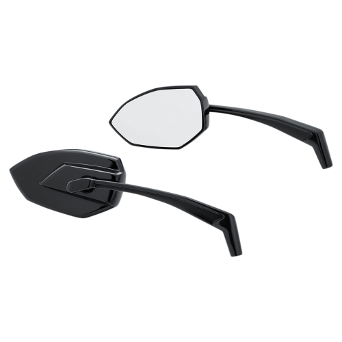 Kuryakyn - Kuryakyn Phantom Mirrors - Gloss Black - Pair - 1963