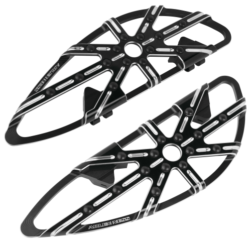 Arlen Ness - Arlen Ness Driver Floorboard - 10-Gauge - Black - V2904