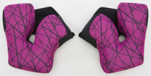 Fly Racing - Fly Racing Cheek Pads for 2015 & Newer Formula Helmets - Yellow/Purple - Sm,Md,XL (35mm) - 73-4703