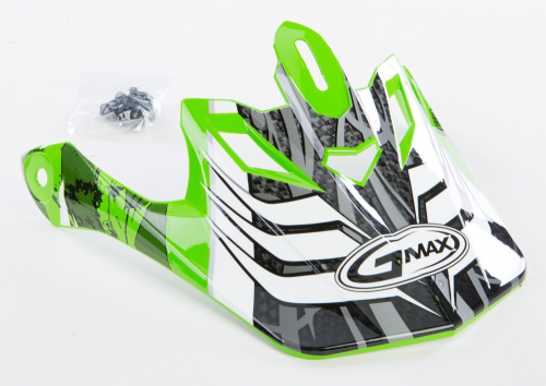 G-Max - G-Max Visor for GM-46X Helmets - Shredder Green XS/Sm - G046012