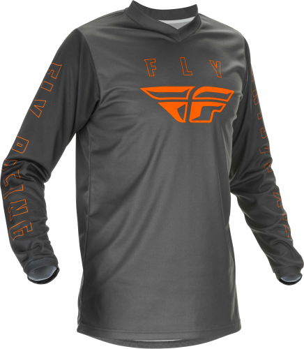 Fly Racing - Fly Racing F-16 Youth Jersey - 374-926YX - Gray/Orange - X-Large