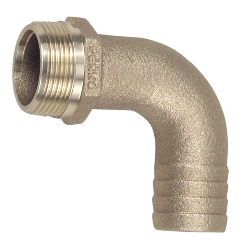 Perko - Perko 1-1/4" Pipe to Hose Adapter 90 Degree Bronze MADE IN THE USA