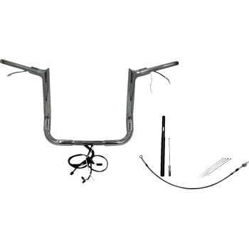 Fat Baggers, Inc. - Fat Baggers, Inc. 1-1/2in. Plug and Play EZ Install Pointed Top Handlebar Kit - Chrome - 812014