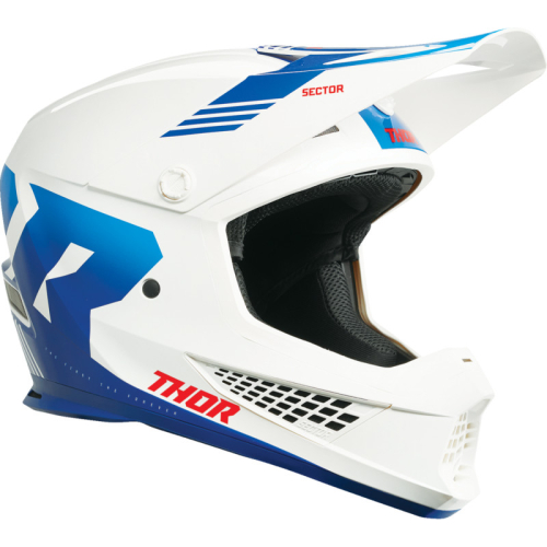 Thor - Thor Sector 2 Carve Helmet - 0110-8134 - White/Blue - 2XL