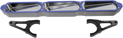ModQuad - ModQuad Bezel Billet 3-Panel Mirror - Blue - CA-MIR-BEZ-BL