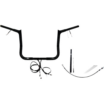 Fat Baggers, Inc. - Fat Baggers, Inc. 1-1/4in. Plug and Play EZ Install Pointed Top Handlebar Kit - Black - 912012-B
