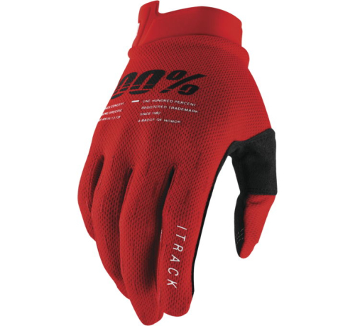100% - 100% Itrack Gloves - 10008-00017 - Red - Large