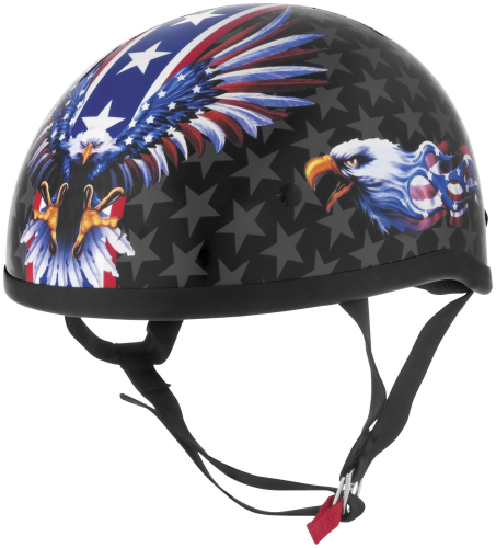 Skid Lid Helmets - Skid Lid Helmets Original USA Flame Eagle Helmet - 646991 - USA Flame Eagle - 2XL