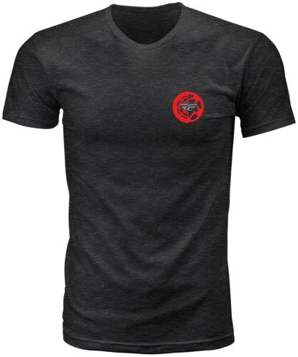Fly Racing - Fly Racing Fly Sprocket Tee - 352-0365M - Charcoal/Red/Gray - Medium