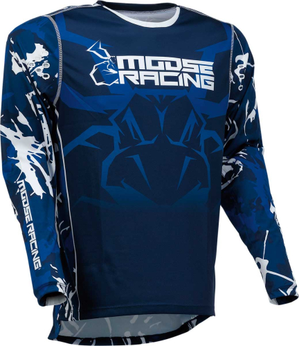 Moose Racing - Moose Racing Agroid Jersey - 2910-7008 - Blue/White - Large