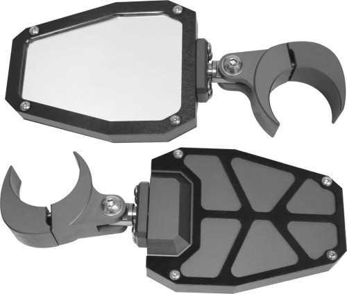 ModQuad - ModQuad Bezel Side Mirror - 1.75in. - Gray/Black - SIDE-1.75-GBLK