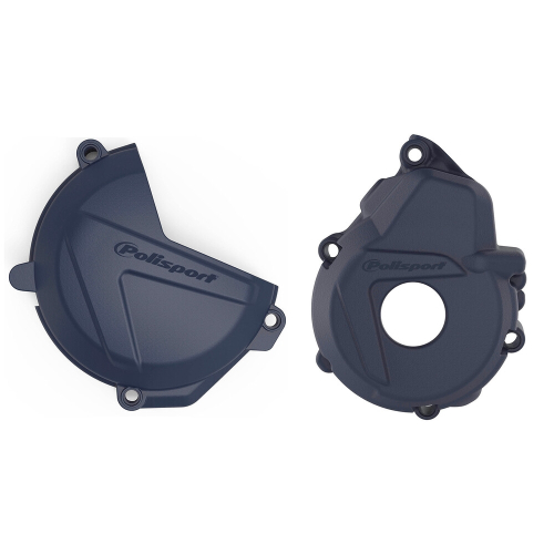 Polisport - Polisport Clutch/Ignition Cover Kit - Blue - 90997