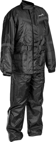 Highway 21 - Highway 21 2 Piece Rain Suit - 489-40004X - Black - 4XL