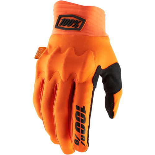 100% - 100% Cognito Gloves - 10013-260-10 - Orange/Black - Small
