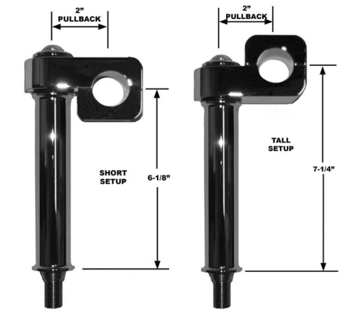 Wild 1 - Wild 1 Pullback Risers - Chrome - WO532