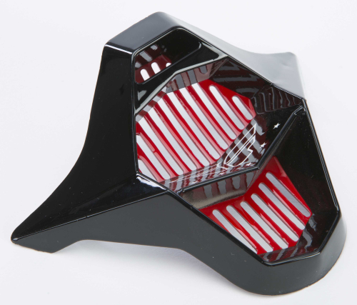 Fly Racing - Fly Racing Mouthpiece for Kinetic Block Out Helmets - White/Red - 73-3102