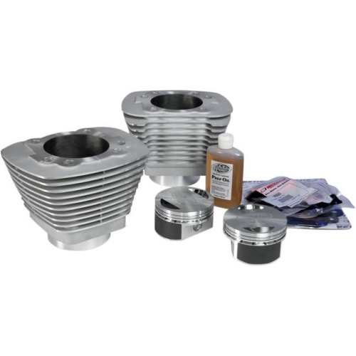 Revolution Performance - Revolution Performance Monster Big Bore Kit (100in. Flat Top) - Bore 3.875in. - 10.5:1 Compression - Silver - 201-209W