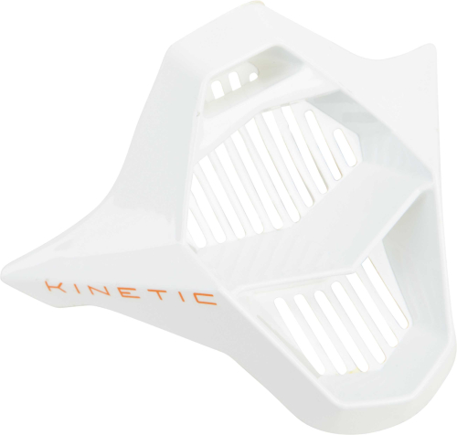 Fly Racing - Fly Racing Mouthpiece for Kinetic Burnish Helmets - Orange/White - 73-47958