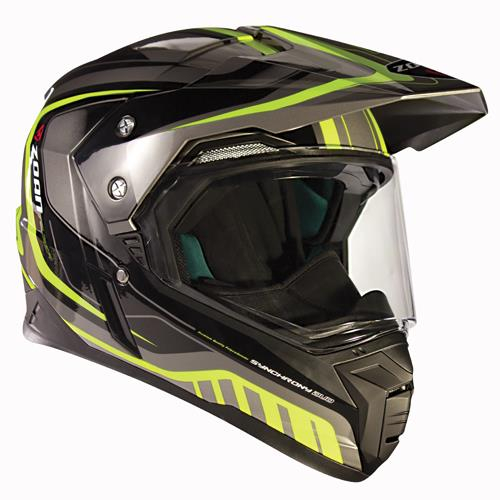 Zoan - Zoan Synchrony Duo-Sport Tourer Graphics Helmet - 821-103 - Yellow - X-Small