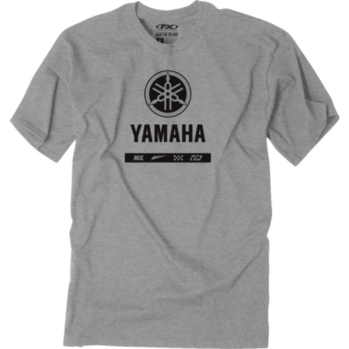 Factory Effex - Factory Effex Yamaha Alpha T-Shirt - 27-87232 - Heather Gray - Medium