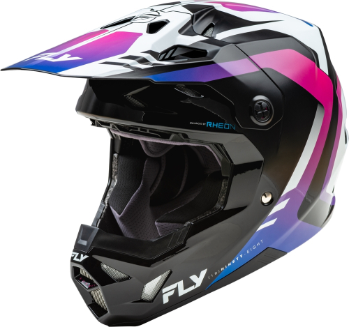 Fly Racing - Fly Racing Formula CP Krypton Helmet - 73-0039M - White/Black/Purple - Medium