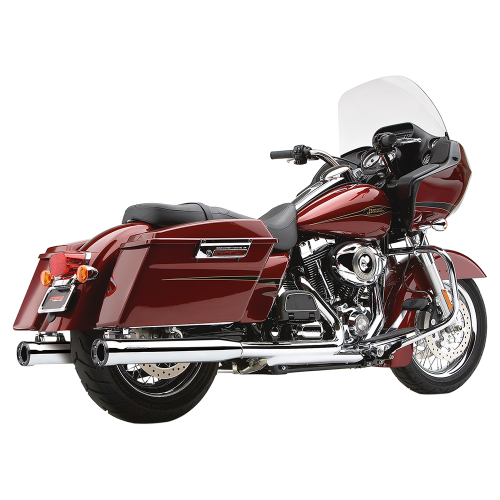 Cobra - Cobra 3in. Slip-On Muffler with RacePro Tips - Chrome - 6070