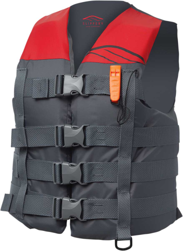 Slippery - Slippery Hydro Nylon Vest - 3240-0864 - Charcoal/Red - 2XL-3XL
