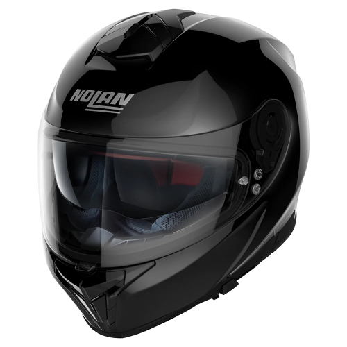 Nolan - Nolan N80-8 Road Solid N-Com Helmet - N885270330032 - Gloss Black - Medium