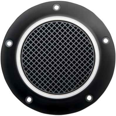 Eddie Trotta Designs - Eddie Trotta Designs Derby Cover - Cross Cut - Black Anodized - TC-024B