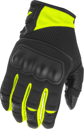 Fly Racing - Fly Racing CoolPro Force Gloves - 476-4123L - Black/Hi-Vis - Large