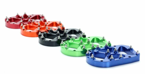 Flo Motorsports - Flo Motorsports Foot Peg Riser - 13mm - Orange - FPEG-790ORG