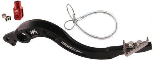 Hammerhead Designs - Hammerhead Designs Rear Brake Pedal Lever Kit - Titanium BrakeTip - Red - 02-0102-22-80