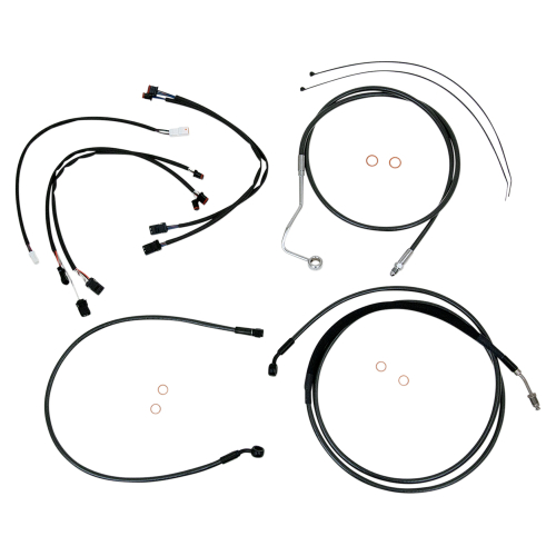 Magnum - Magnum Black Pearl Handlebar Installation Kit for 12-14in. Ape - 487421