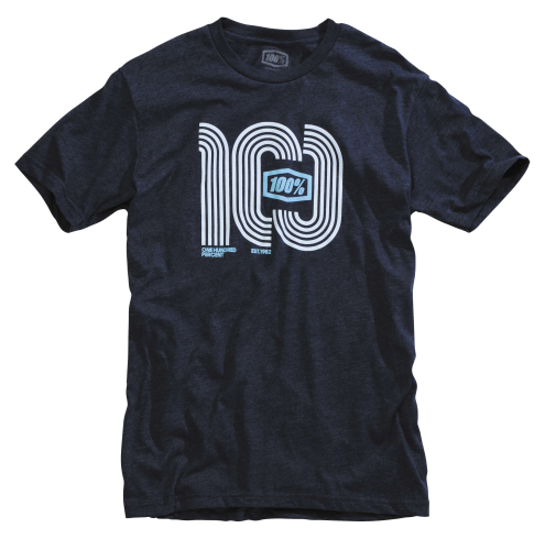 100% - 100% Hairpin T-Shirt - 32070-015-12 - Navy - Large