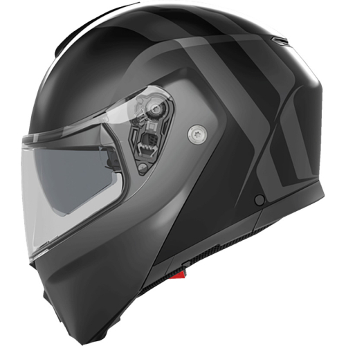 AGV - AGV StreetModular Resia Helmet - 2118296002005XL - Matte Black/Gray - X-Large