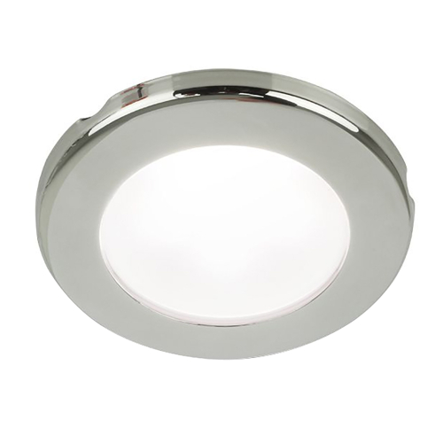 Hella Marine - Hella Marine EuroLED 75 3" Round Screw Mount Down Light - White LED - Stainless Steel Rim - 12V